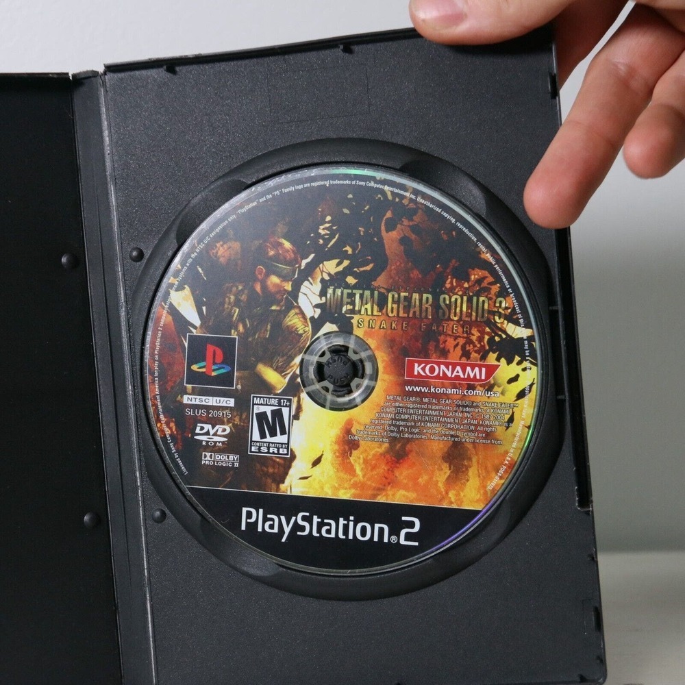 Metal Gear Solid 3: Snake Eater (Sony PlayStation 2, PS2) No Manual, Blockbuster